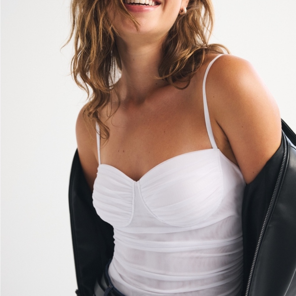 Bra free mesh bodysuit